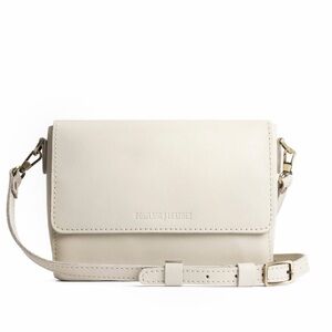 Portland Leather- Metro Crossbody - Medium size in Bone Color.
